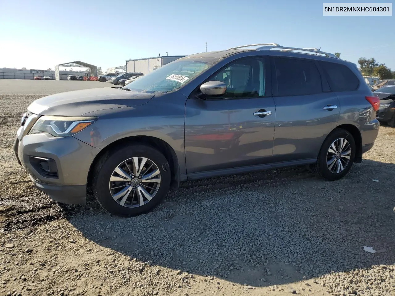 2017 Nissan Pathfinder S VIN: 5N1DR2MNXHC604301 Lot: 75106834