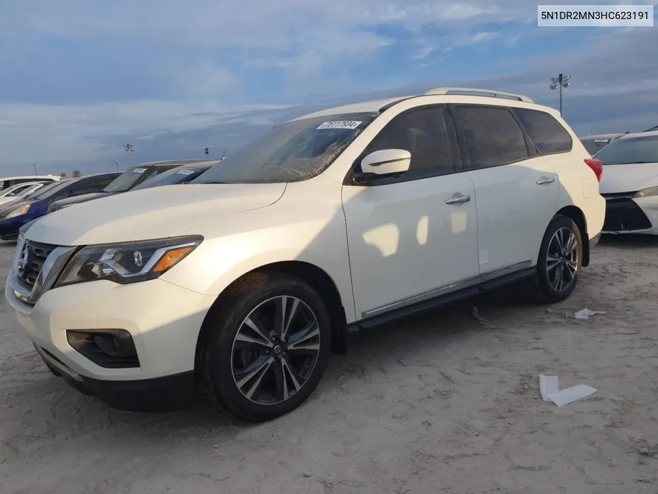 2017 Nissan Pathfinder S VIN: 5N1DR2MN3HC623191 Lot: 75117934