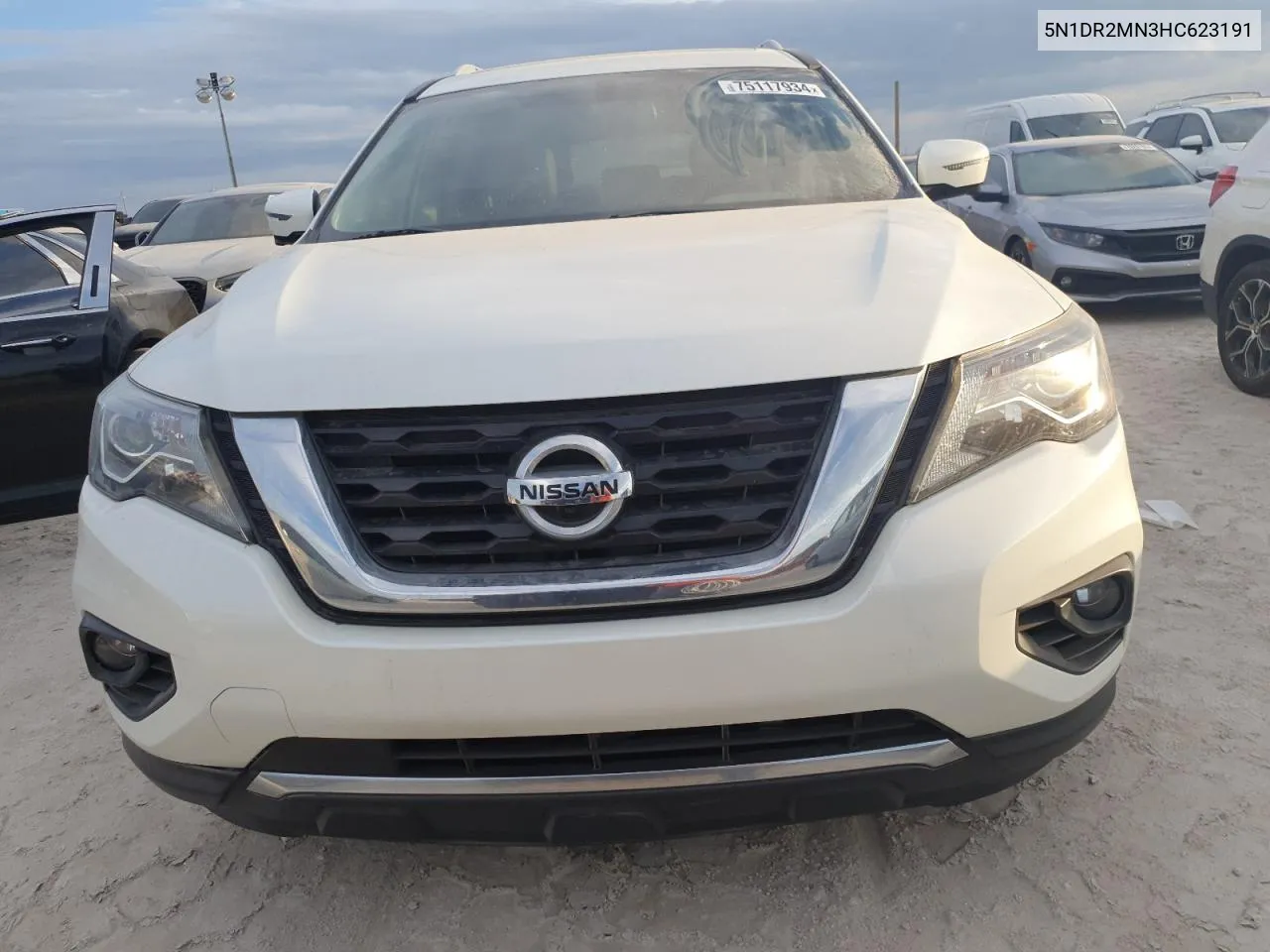 2017 Nissan Pathfinder S VIN: 5N1DR2MN3HC623191 Lot: 75117934