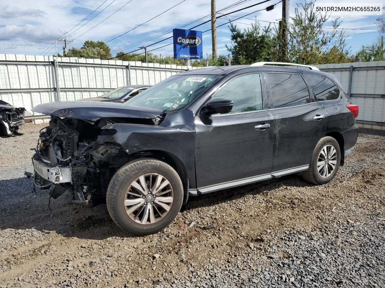 2017 Nissan Pathfinder S VIN: 5N1DR2MM2HC655265 Lot: 75133404