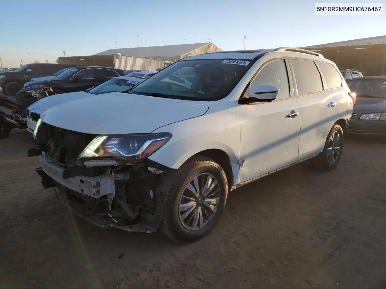 2017 Nissan Pathfinder S VIN: 5N1DR2MM9HC676467 Lot: 75289664