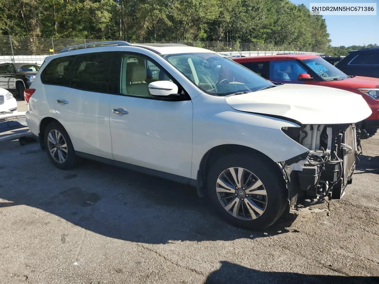 2017 Nissan Pathfinder S VIN: 5N1DR2MN5HC671386 Lot: 75327584