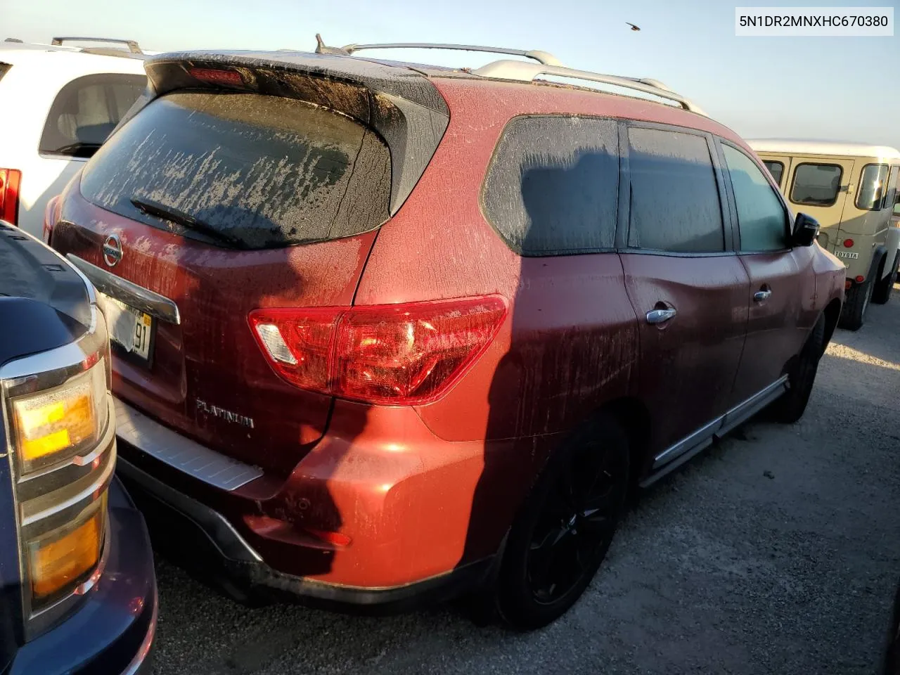 2017 Nissan Pathfinder S VIN: 5N1DR2MNXHC670380 Lot: 75336924