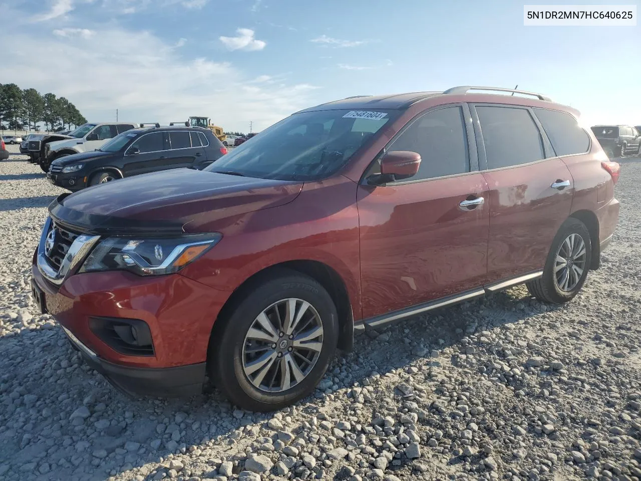 2017 Nissan Pathfinder S VIN: 5N1DR2MN7HC640625 Lot: 75481604