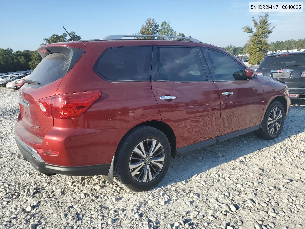 2017 Nissan Pathfinder S VIN: 5N1DR2MN7HC640625 Lot: 75481604