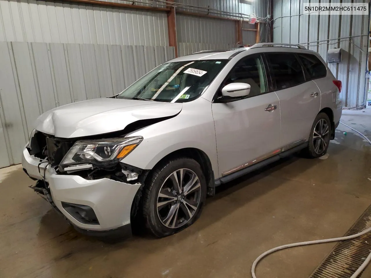 2017 Nissan Pathfinder S VIN: 5N1DR2MM2HC611475 Lot: 75959654