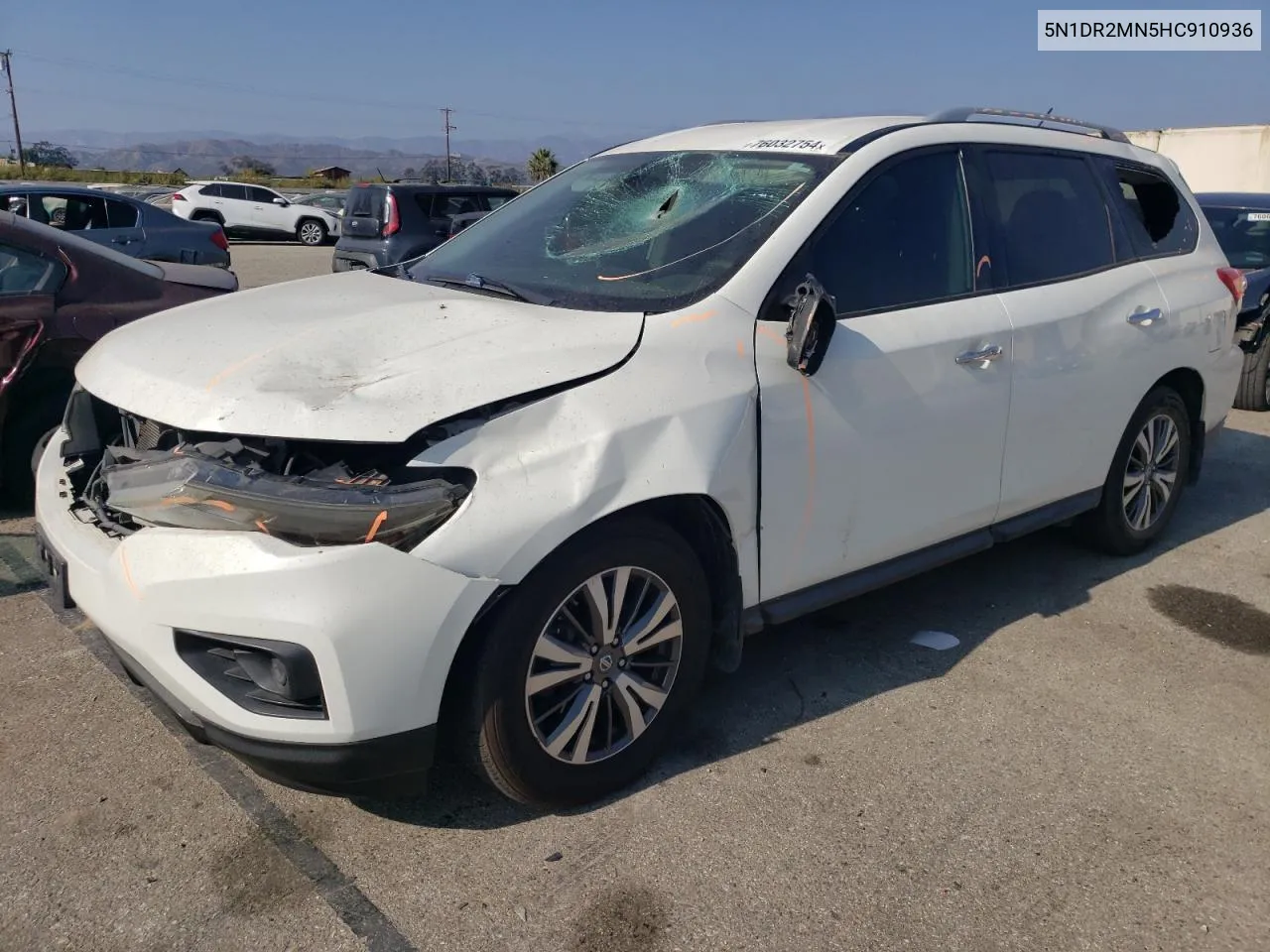 2017 Nissan Pathfinder S VIN: 5N1DR2MN5HC910936 Lot: 76032754