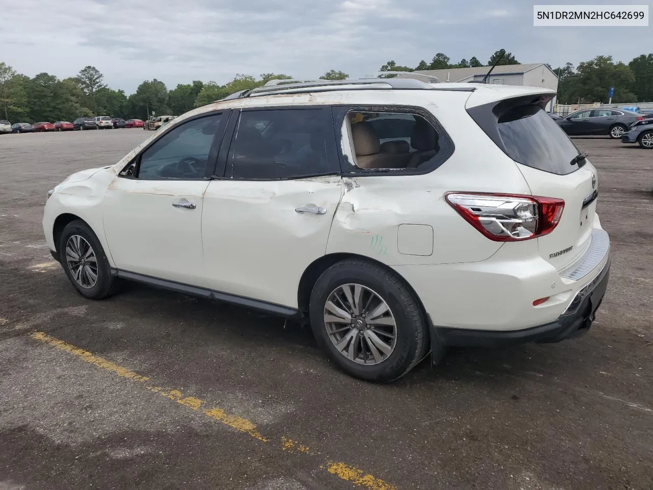 5N1DR2MN2HC642699 2017 Nissan Pathfinder S