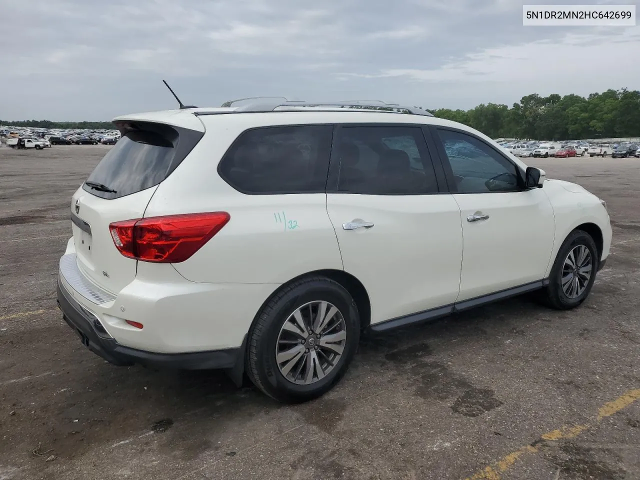 2017 Nissan Pathfinder S VIN: 5N1DR2MN2HC642699 Lot: 76356244