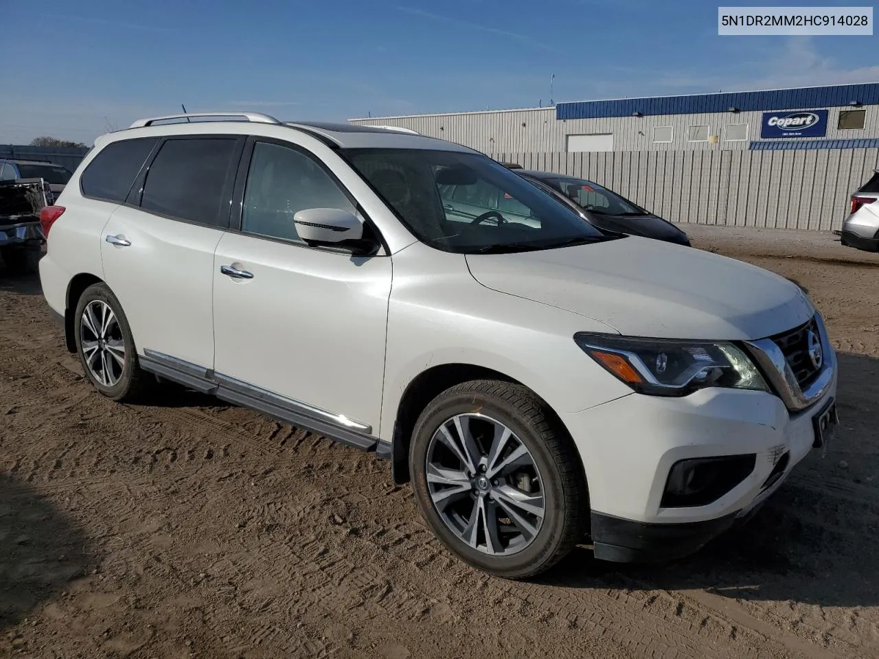 2017 Nissan Pathfinder S VIN: 5N1DR2MM2HC914028 Lot: 76392074