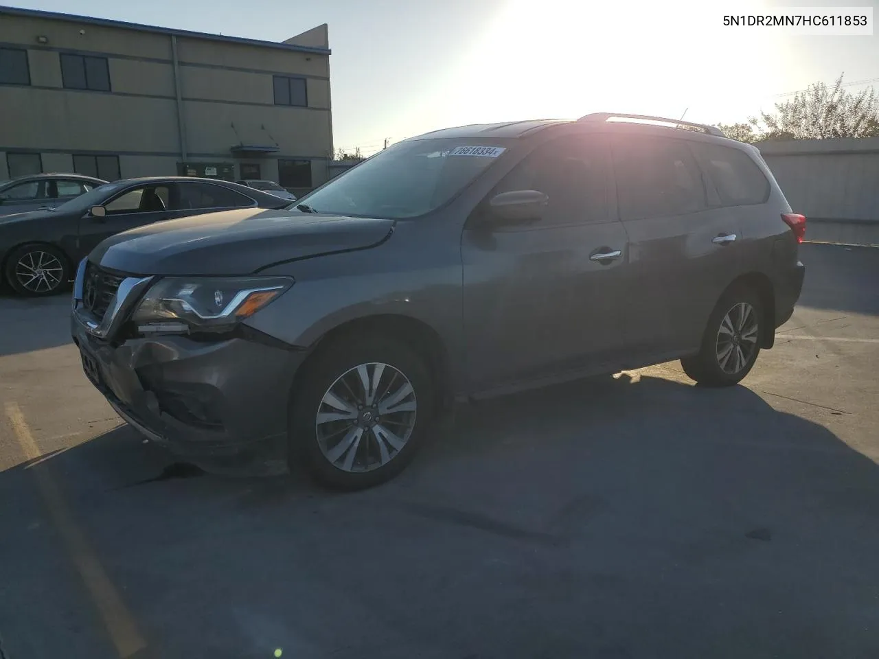 2017 Nissan Pathfinder S VIN: 5N1DR2MN7HC611853 Lot: 76618334