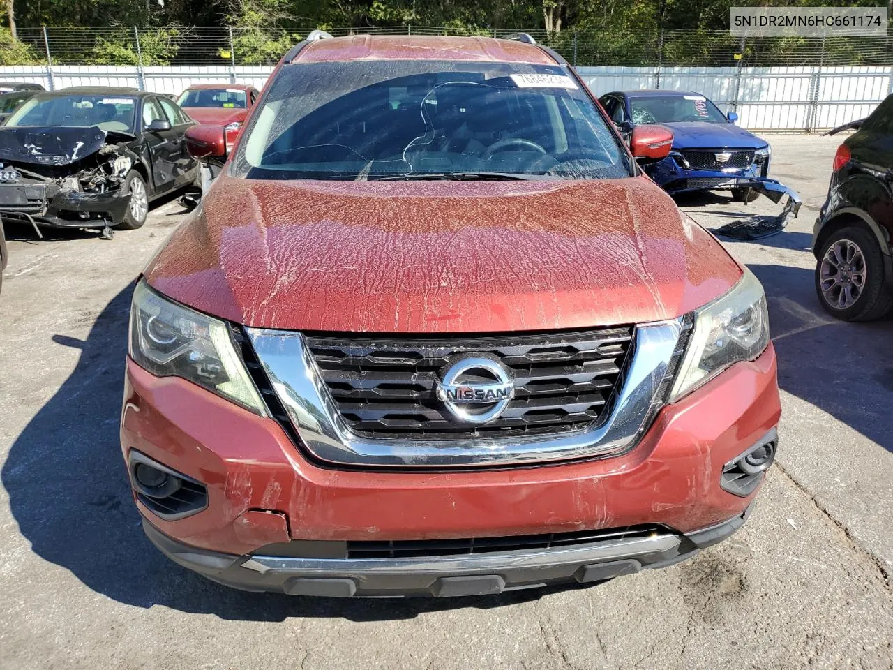 2017 Nissan Pathfinder S VIN: 5N1DR2MN6HC661174 Lot: 76846234