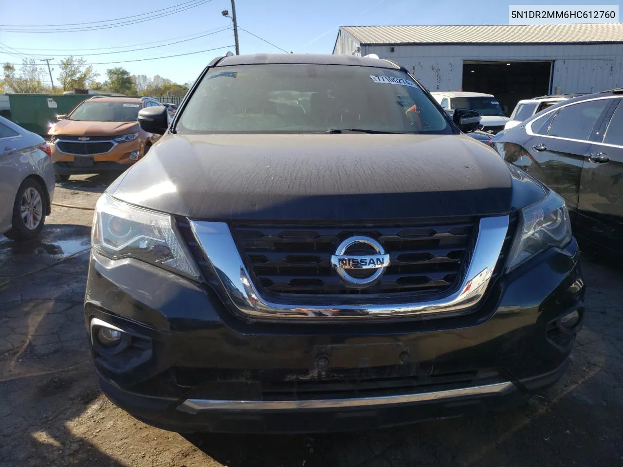 2017 Nissan Pathfinder S VIN: 5N1DR2MM6HC612760 Lot: 77106274