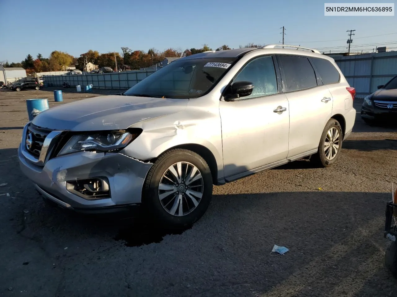 2017 Nissan Pathfinder S VIN: 5N1DR2MM6HC636895 Lot: 77143694