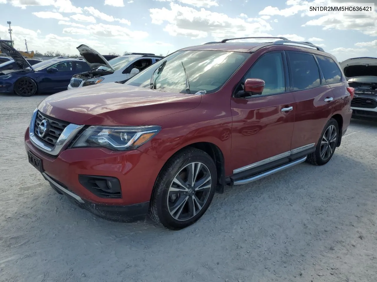 2017 Nissan Pathfinder S VIN: 5N1DR2MM5HC636421 Lot: 77417484