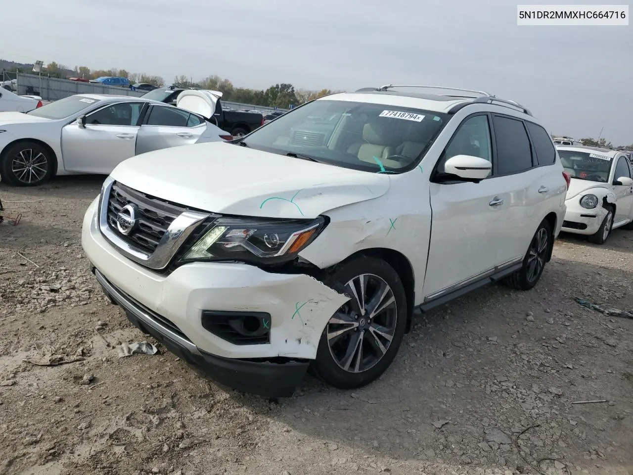 2017 Nissan Pathfinder S VIN: 5N1DR2MMXHC664716 Lot: 77418794