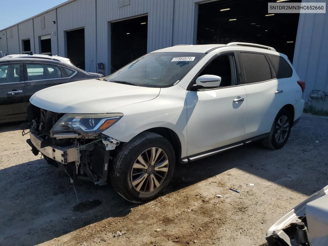 2017 Nissan Pathfinder S VIN: 5N1DR2MN3HC652660 Lot: 77564574