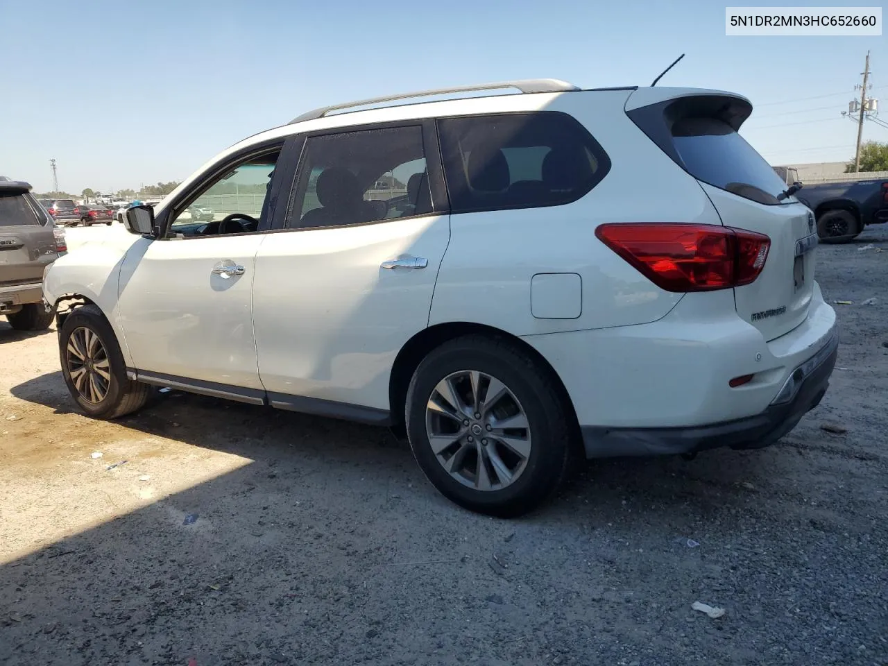 2017 Nissan Pathfinder S VIN: 5N1DR2MN3HC652660 Lot: 77564574