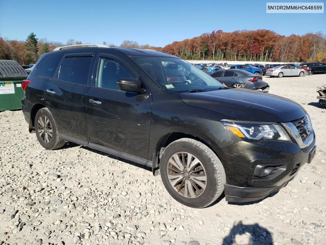 2017 Nissan Pathfinder S VIN: 5N1DR2MM6HC648559 Lot: 77581334