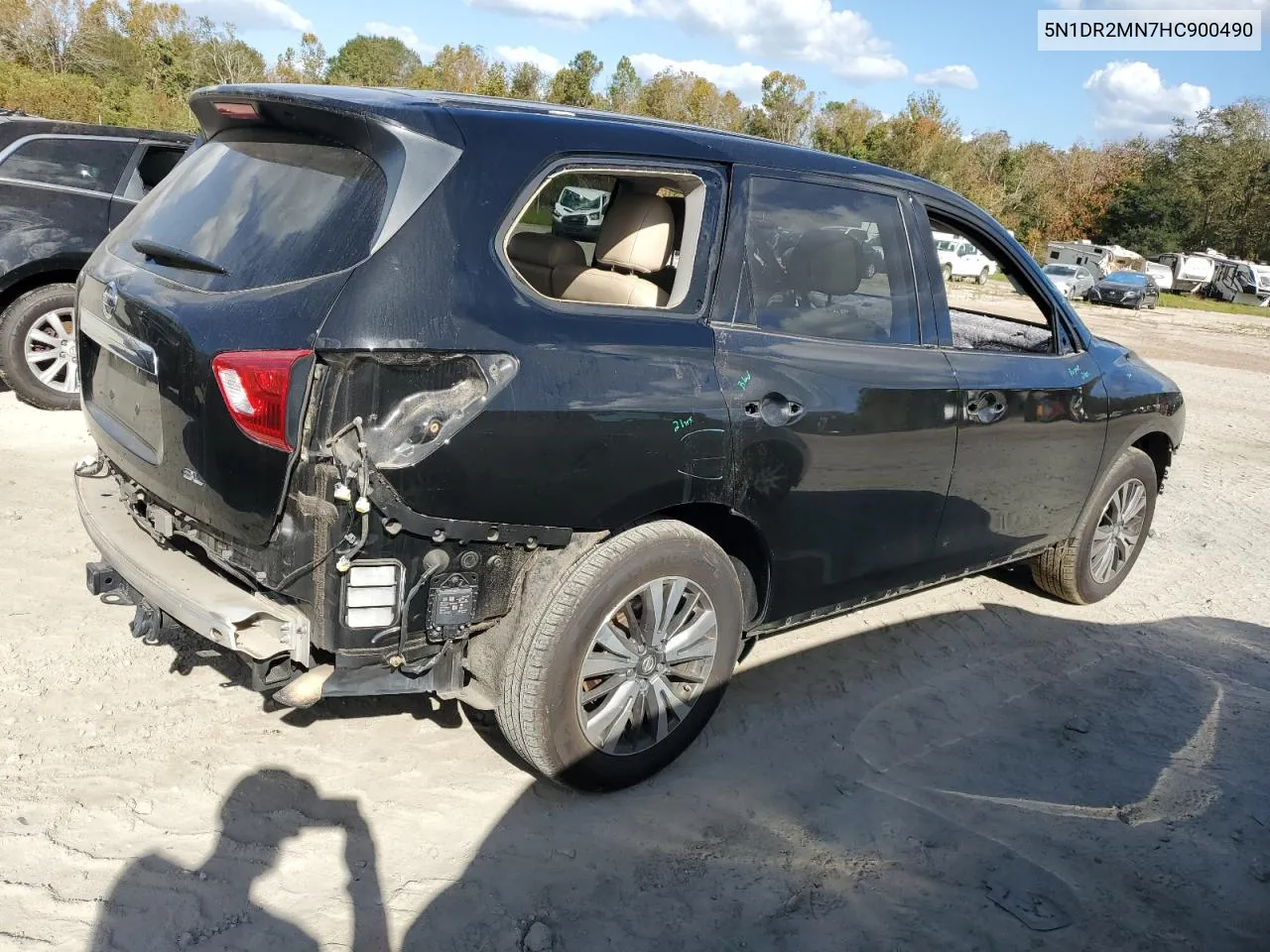 2017 Nissan Pathfinder S VIN: 5N1DR2MN7HC900490 Lot: 77727754