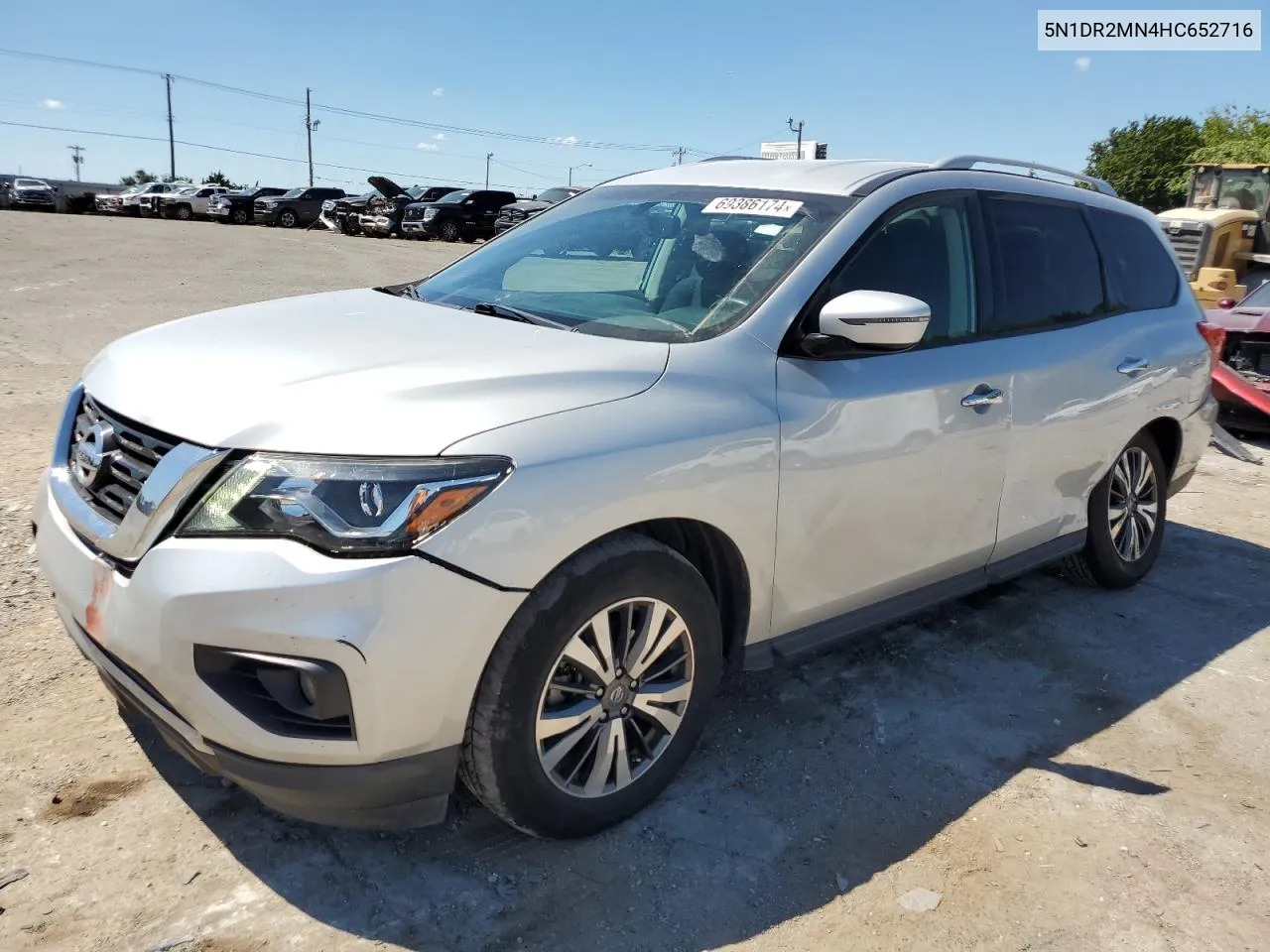 2017 Nissan Pathfinder S VIN: 5N1DR2MN4HC652716 Lot: 77750494