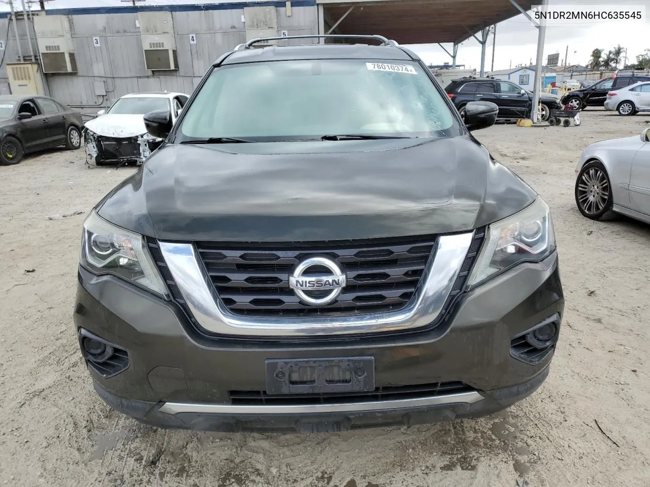 2017 Nissan Pathfinder S VIN: 5N1DR2MN6HC635545 Lot: 78010374