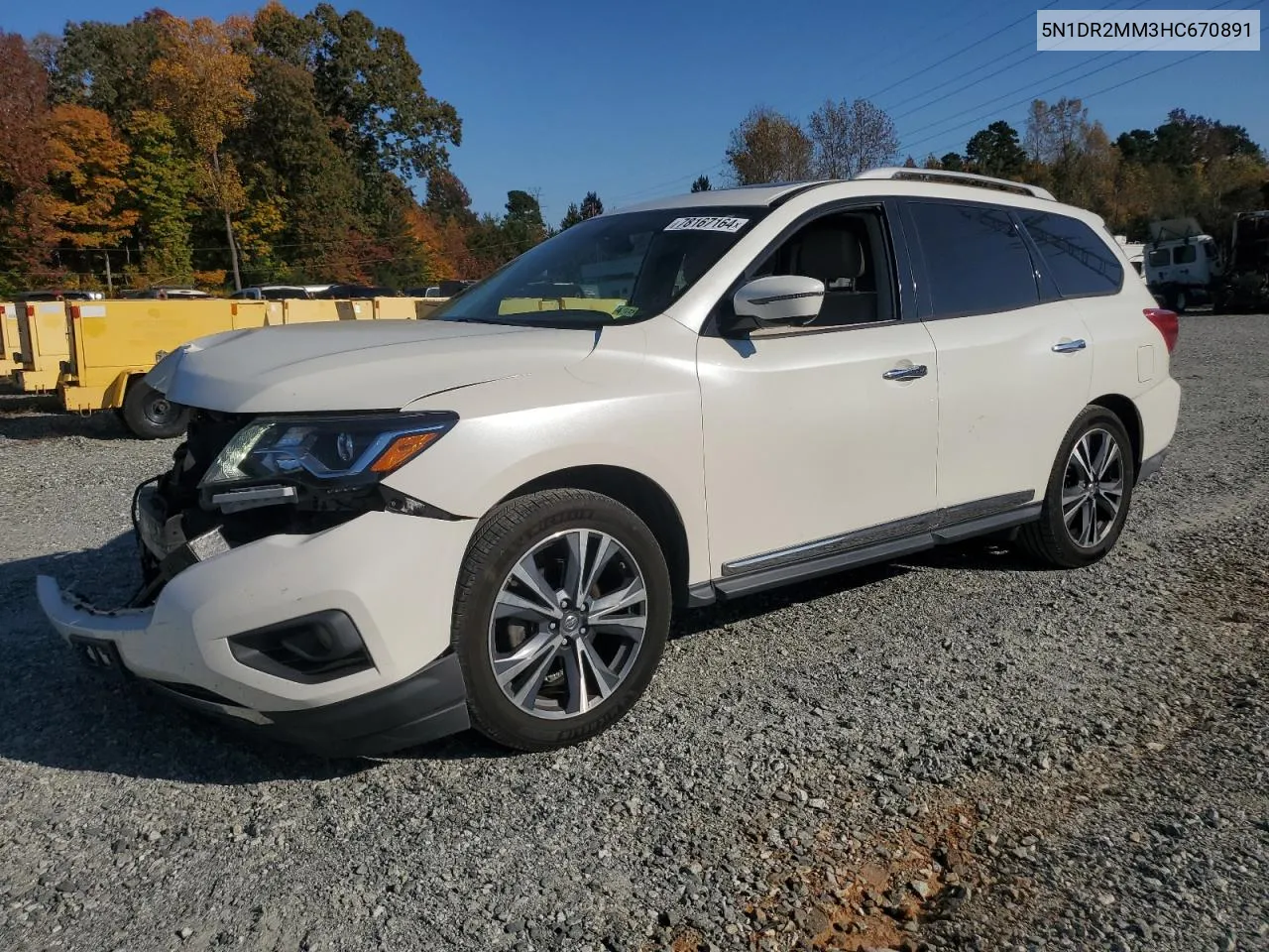 2017 Nissan Pathfinder S VIN: 5N1DR2MM3HC670891 Lot: 78167164