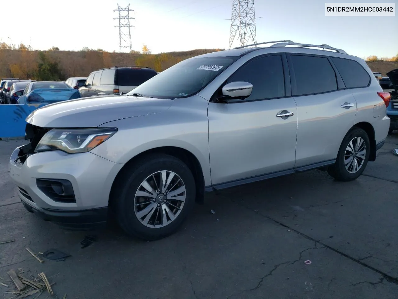 2017 Nissan Pathfinder S VIN: 5N1DR2MM2HC603442 Lot: 78280294