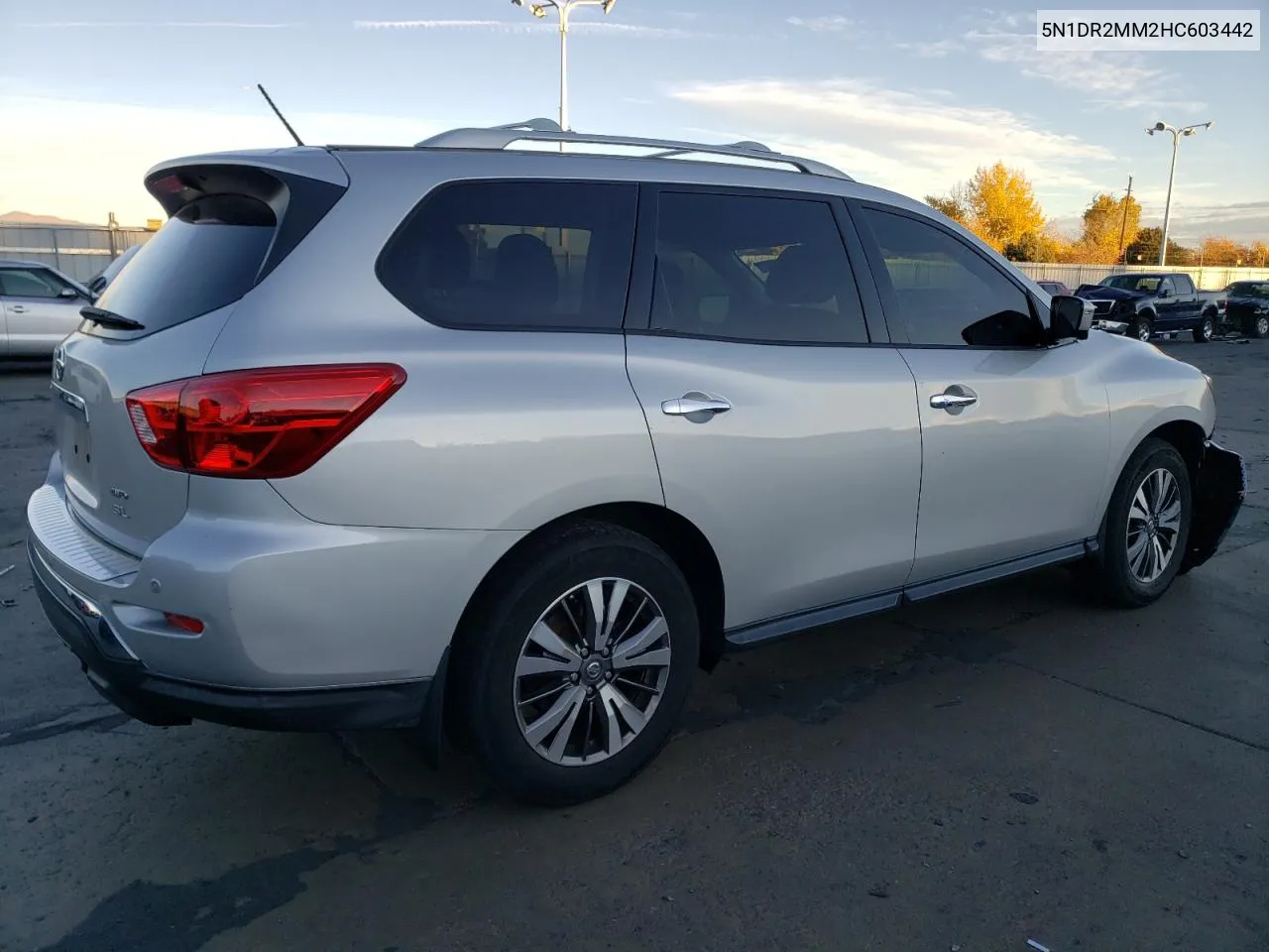 2017 Nissan Pathfinder S VIN: 5N1DR2MM2HC603442 Lot: 78280294