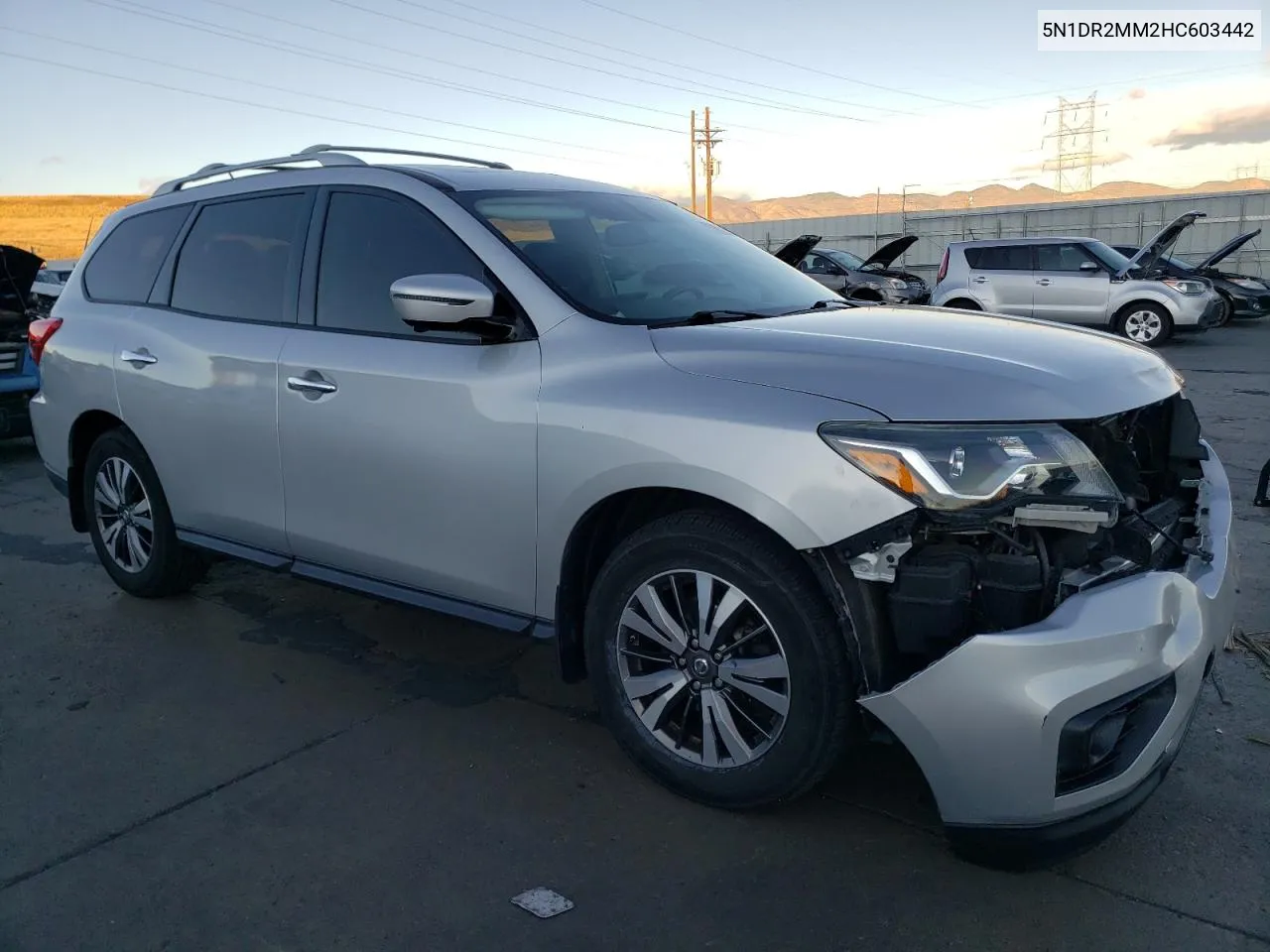 2017 Nissan Pathfinder S VIN: 5N1DR2MM2HC603442 Lot: 78280294