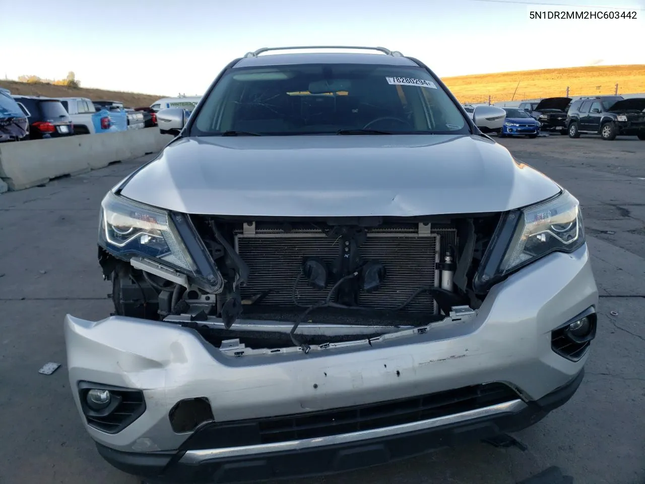 2017 Nissan Pathfinder S VIN: 5N1DR2MM2HC603442 Lot: 78280294