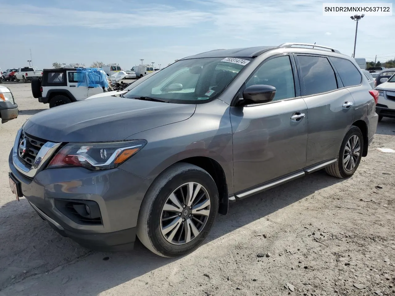 2017 Nissan Pathfinder S VIN: 5N1DR2MNXHC637122 Lot: 78331474