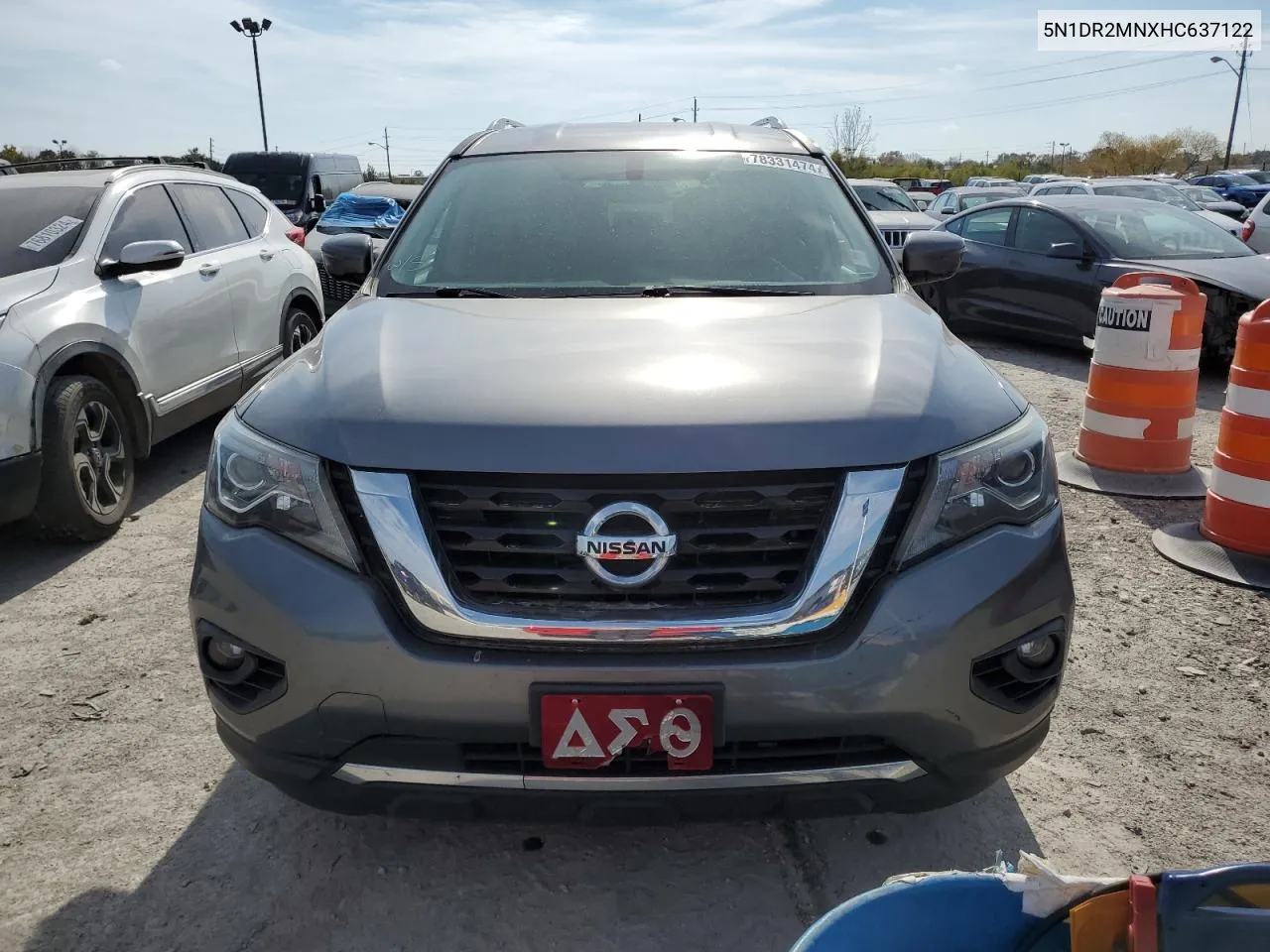 2017 Nissan Pathfinder S VIN: 5N1DR2MNXHC637122 Lot: 78331474