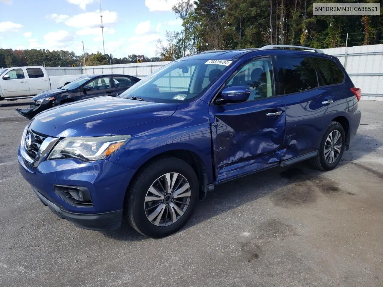 2017 Nissan Pathfinder S VIN: 5N1DR2MN3HC688591 Lot: 78399884