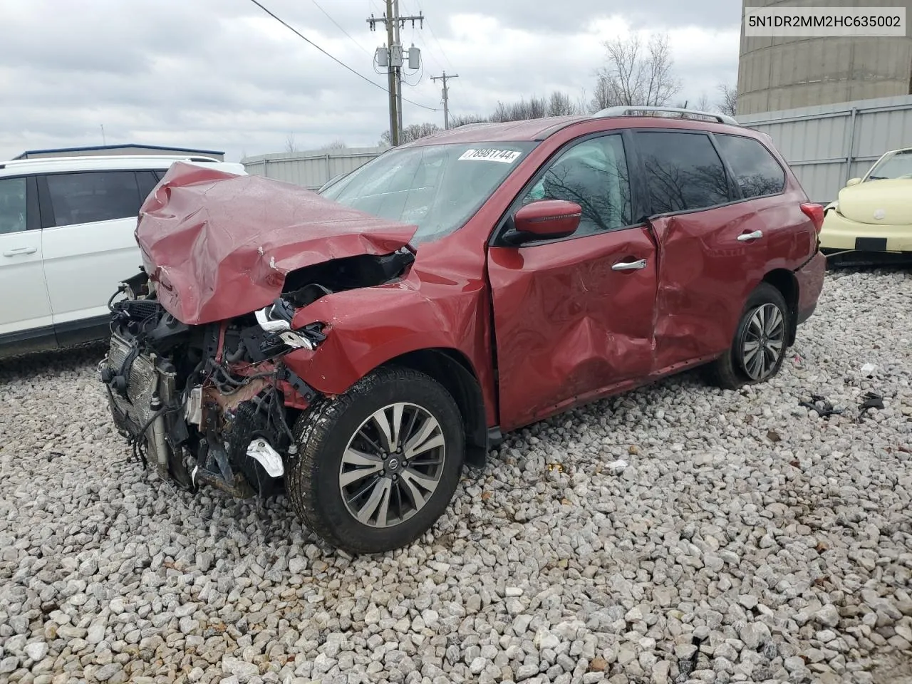 2017 Nissan Pathfinder S VIN: 5N1DR2MM2HC635002 Lot: 78981744