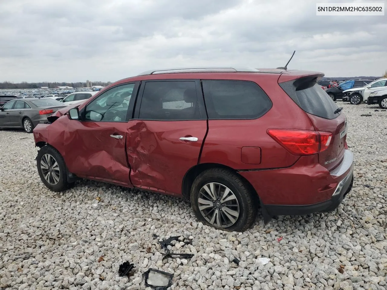 2017 Nissan Pathfinder S VIN: 5N1DR2MM2HC635002 Lot: 78981744