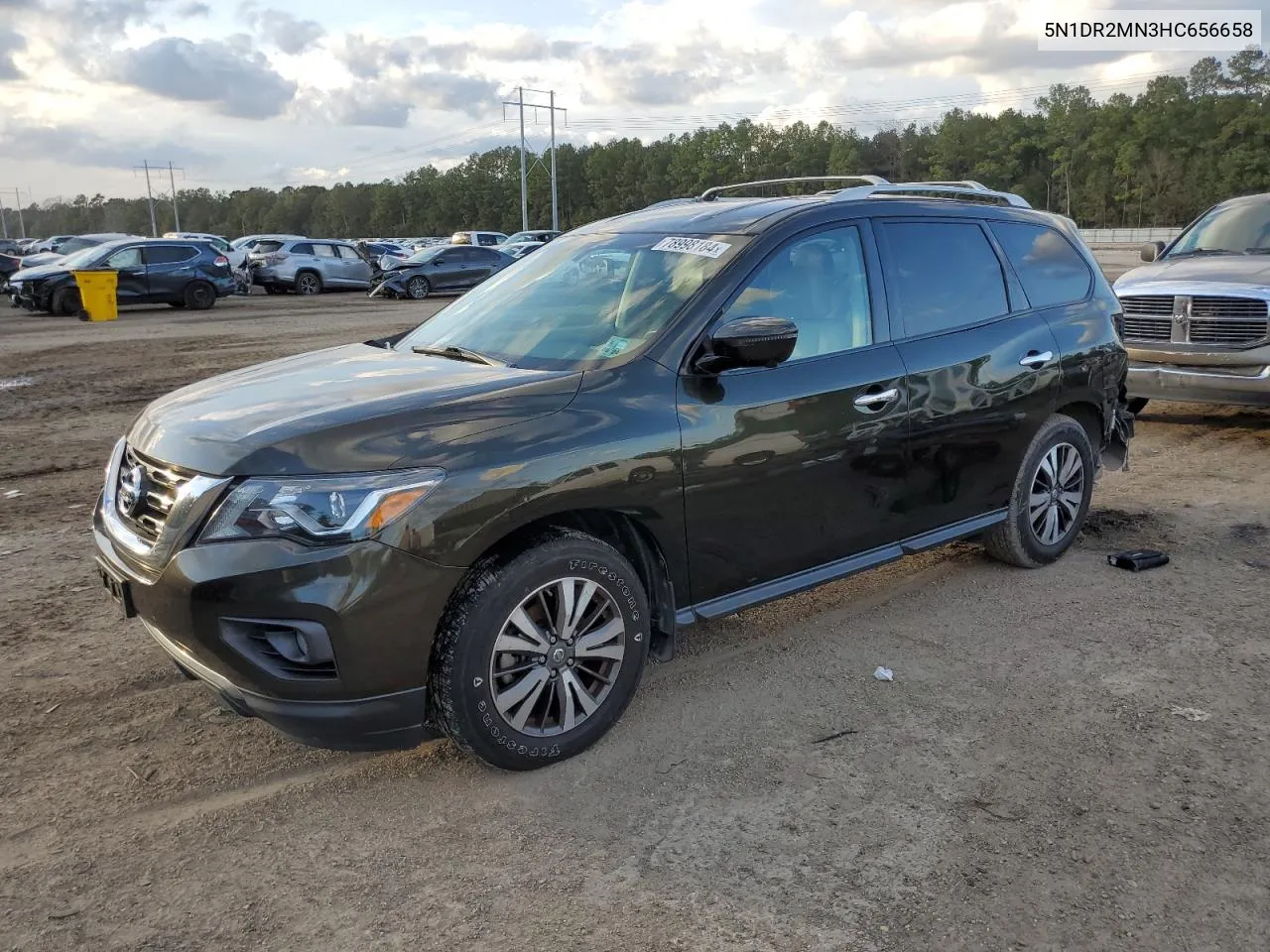 5N1DR2MN3HC656658 2017 Nissan Pathfinder S