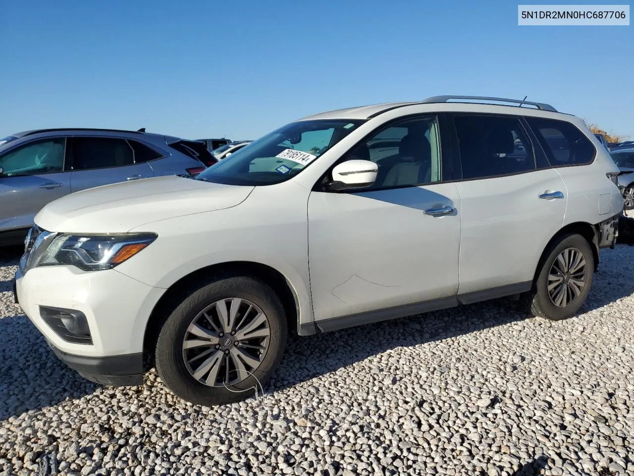 2017 Nissan Pathfinder S VIN: 5N1DR2MN0HC687706 Lot: 79185114