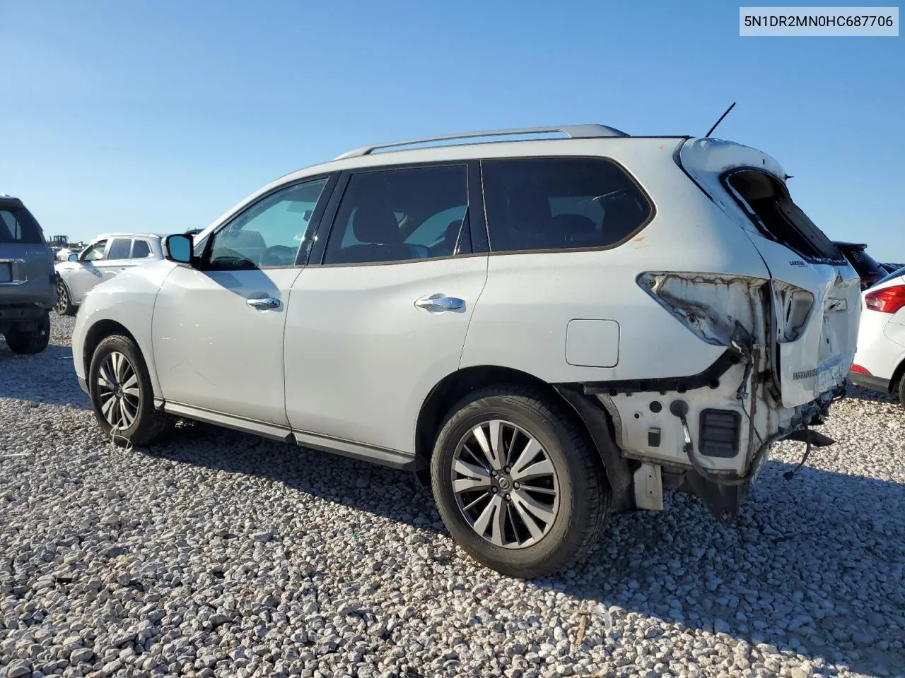 2017 Nissan Pathfinder S VIN: 5N1DR2MN0HC687706 Lot: 79185114