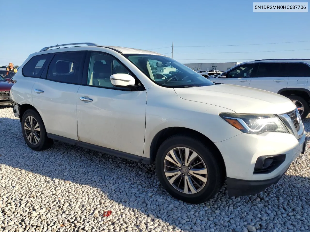 2017 Nissan Pathfinder S VIN: 5N1DR2MN0HC687706 Lot: 79185114