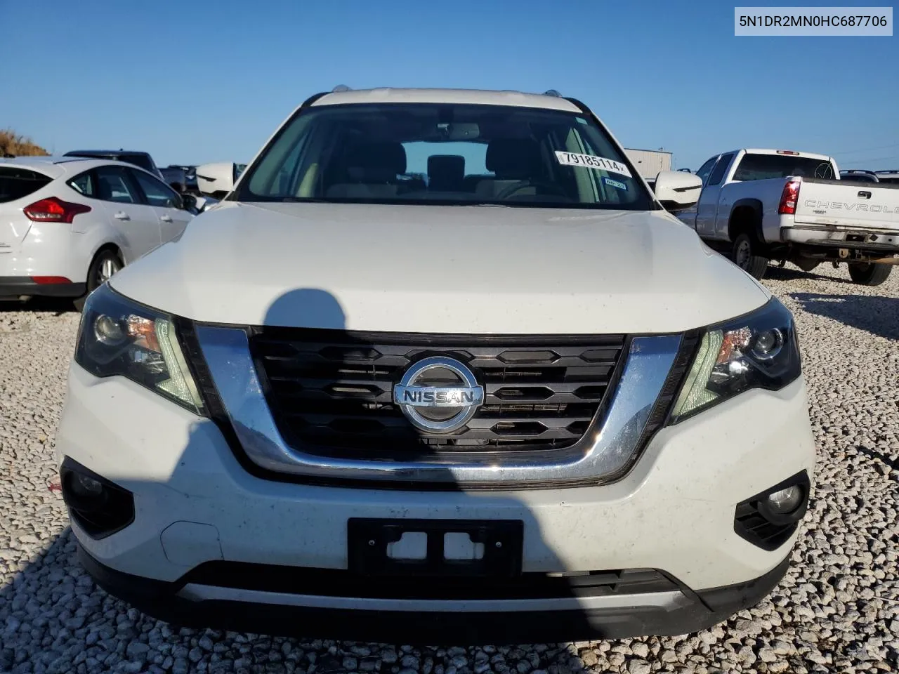 2017 Nissan Pathfinder S VIN: 5N1DR2MN0HC687706 Lot: 79185114