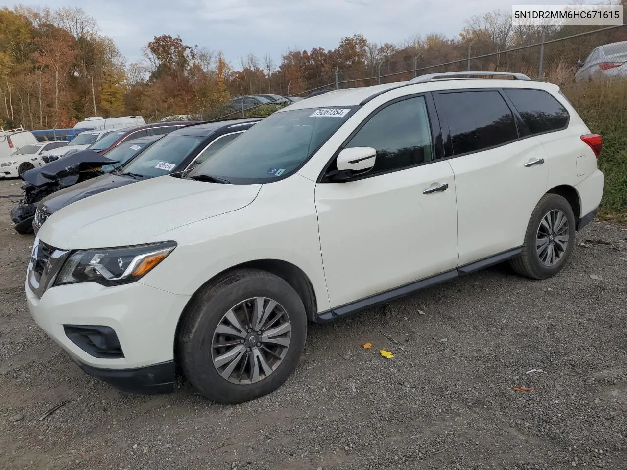 2017 Nissan Pathfinder S VIN: 5N1DR2MM6HC671615 Lot: 79361354