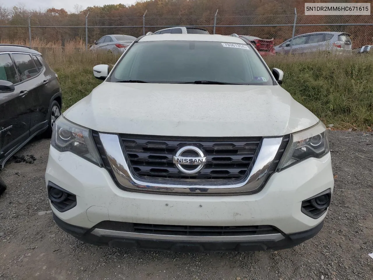 2017 Nissan Pathfinder S VIN: 5N1DR2MM6HC671615 Lot: 79361354