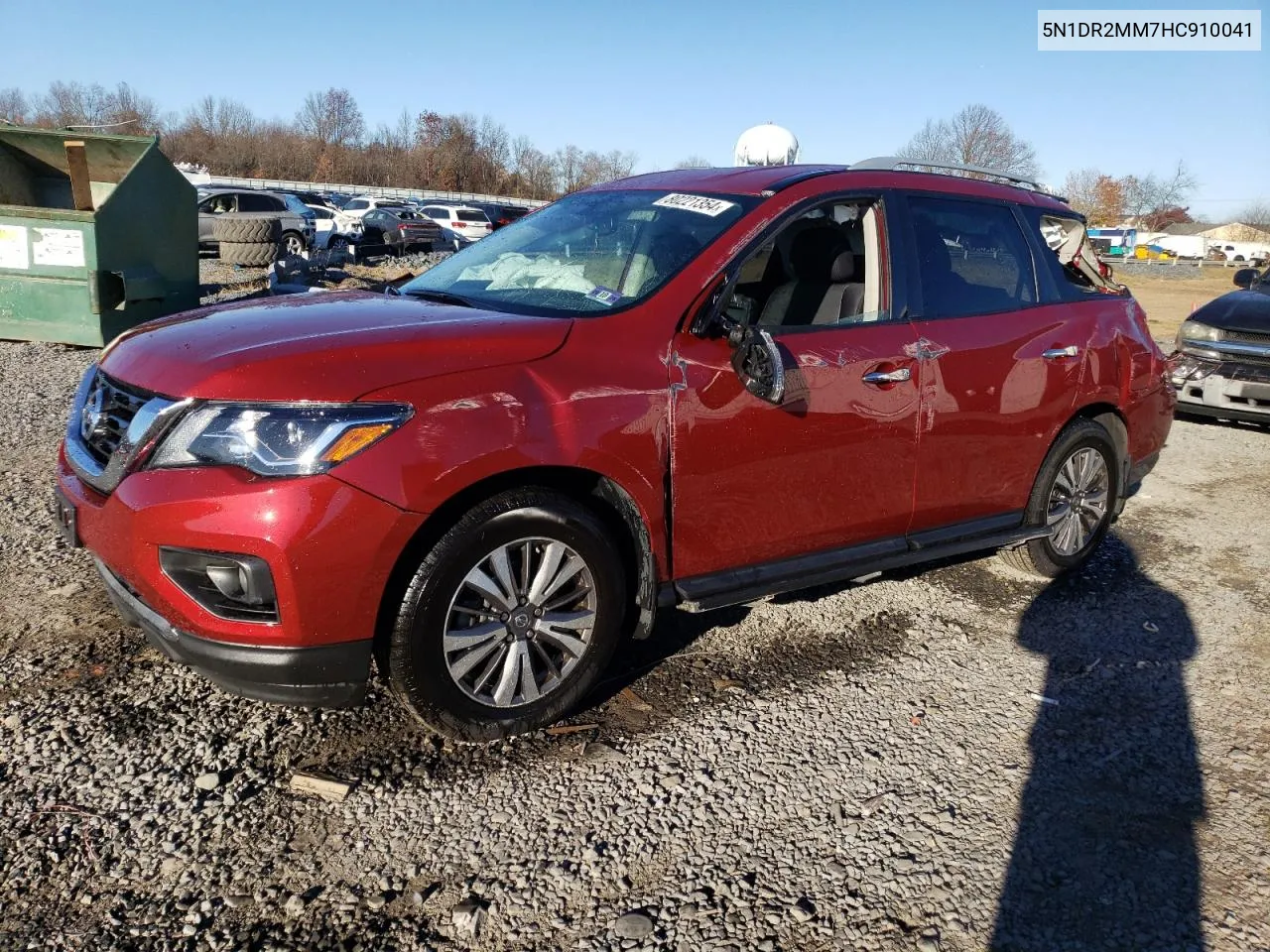 2017 Nissan Pathfinder S VIN: 5N1DR2MM7HC910041 Lot: 80221354