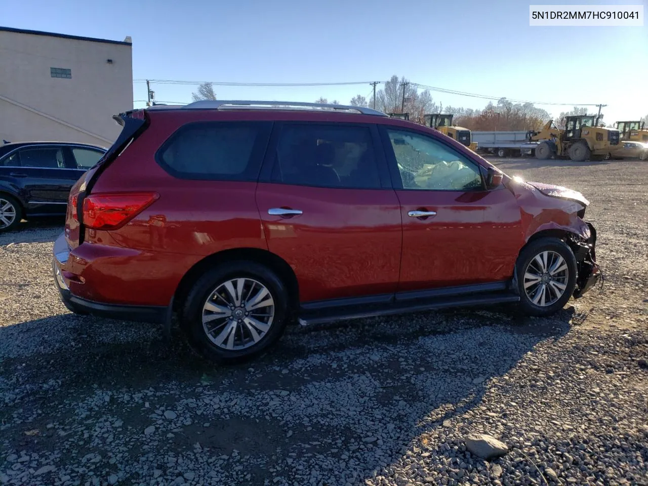 2017 Nissan Pathfinder S VIN: 5N1DR2MM7HC910041 Lot: 80221354