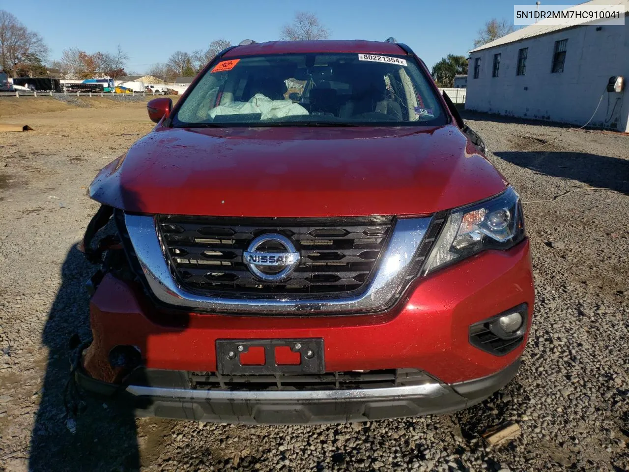 2017 Nissan Pathfinder S VIN: 5N1DR2MM7HC910041 Lot: 80221354