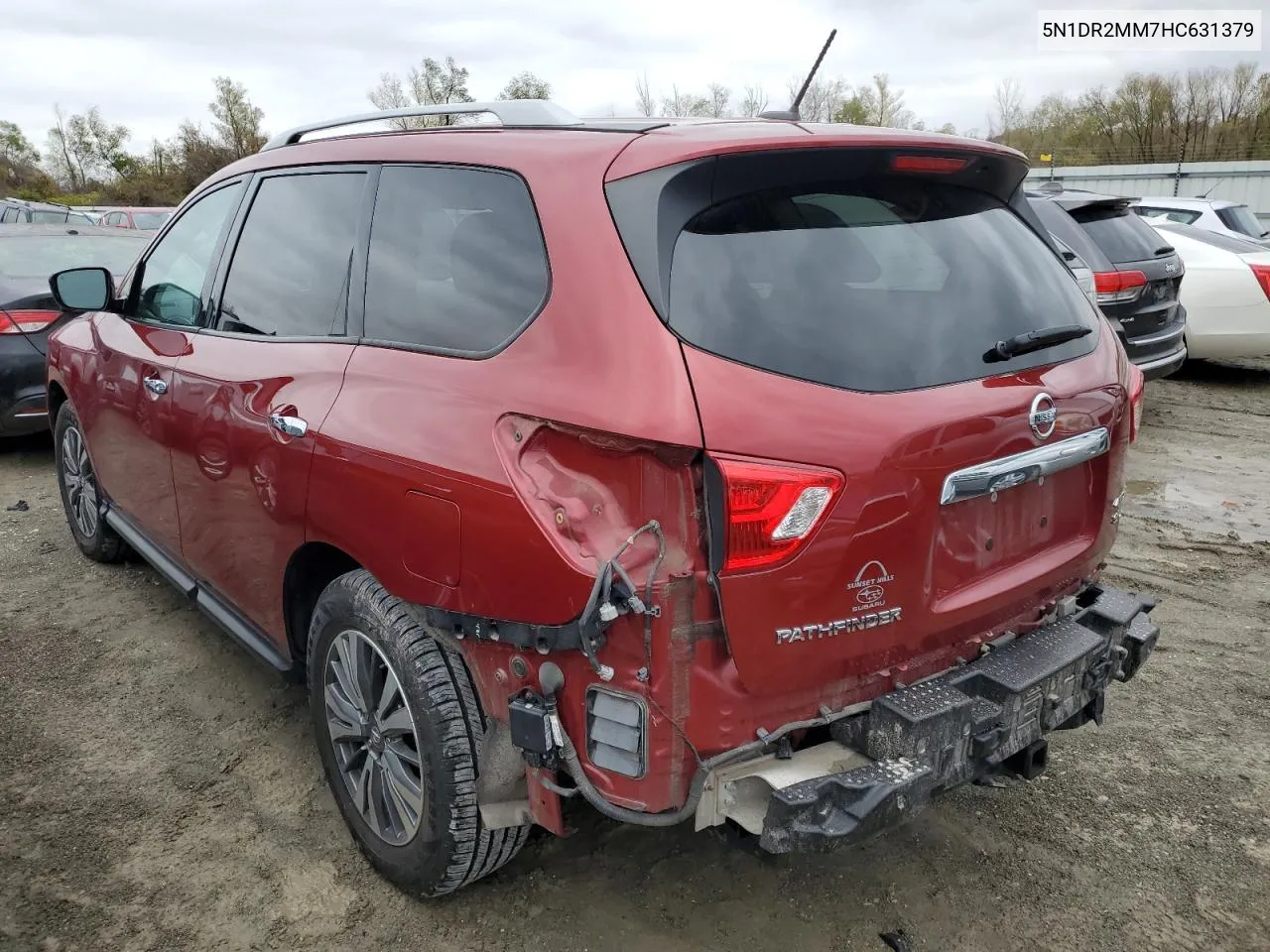 2017 Nissan Pathfinder S VIN: 5N1DR2MM7HC631379 Lot: 80320004