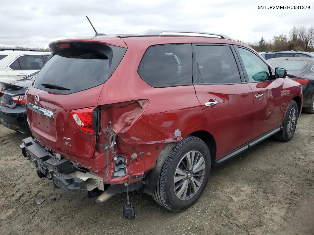 2017 Nissan Pathfinder S VIN: 5N1DR2MM7HC631379 Lot: 80320004