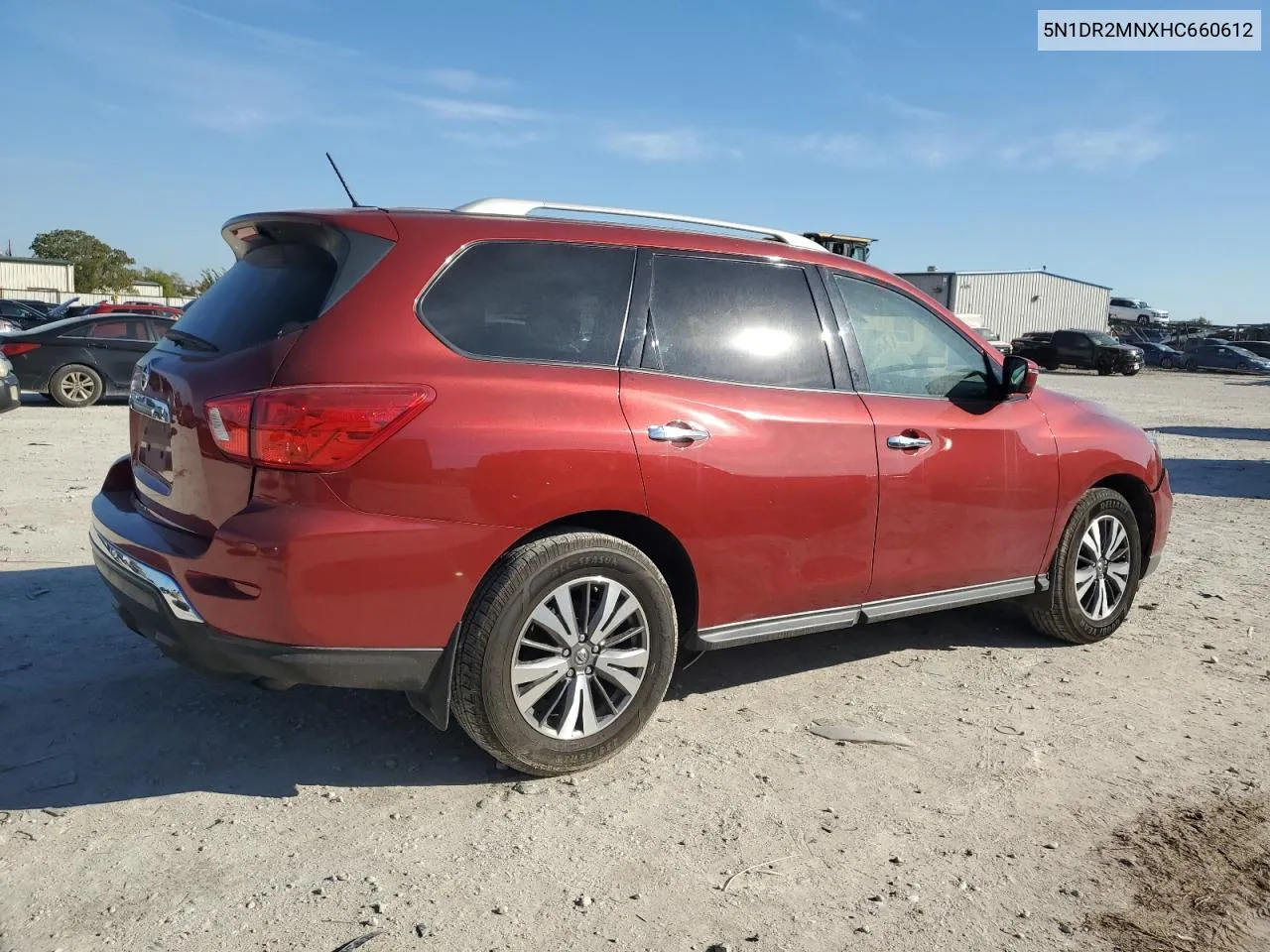 2017 Nissan Pathfinder S VIN: 5N1DR2MNXHC660612 Lot: 80476354