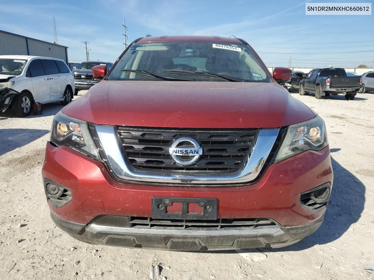 2017 Nissan Pathfinder S VIN: 5N1DR2MNXHC660612 Lot: 80476354